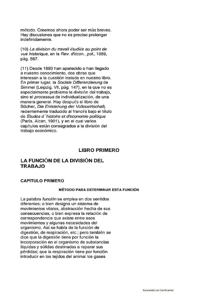 Texto la divisi n del trabajo social libro i pdf