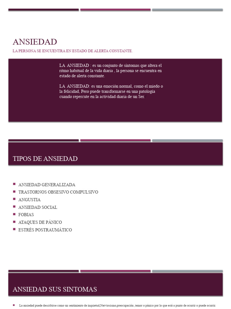 Tipos y Tratamientos de la Ansiedad | PDF | Benzodiazepinas | Ansiedad