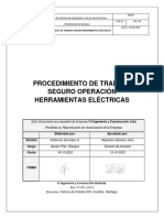 P-HE-15 Procedimiento de Trabajo Seguro Operación Herramientas Eléctricas