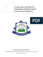 Laporan hasil karya dan prestasi terkait keterampilan berkomunikasi