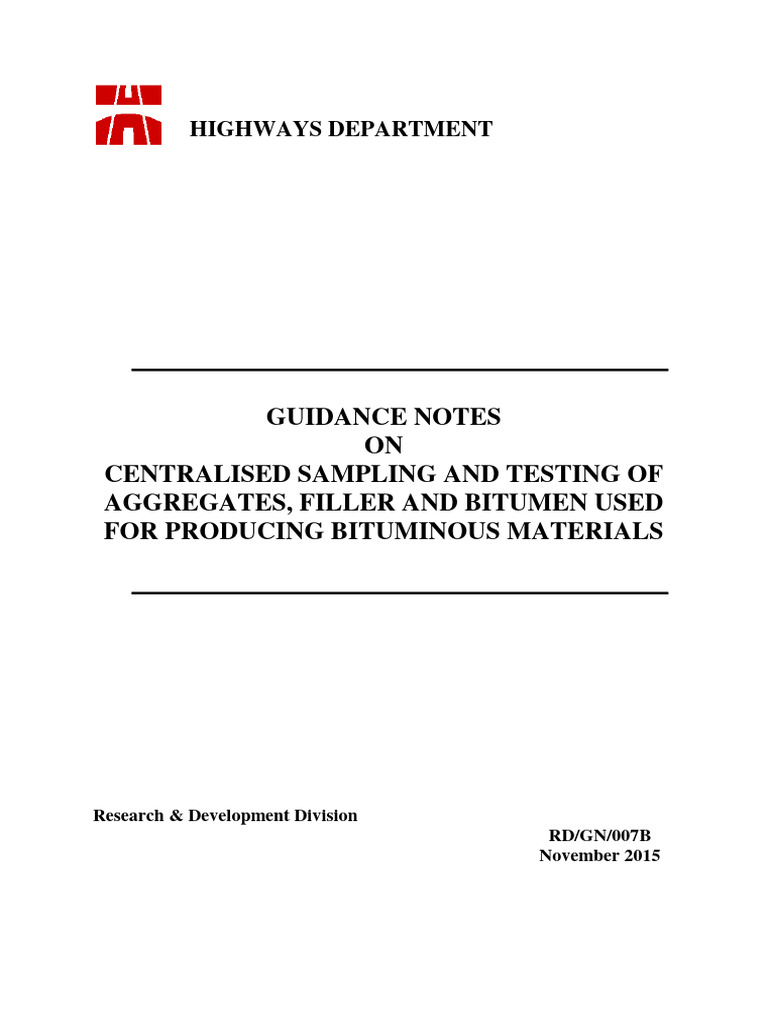 Centralized Testing for Bituminous Materials | PDF | Construction ...