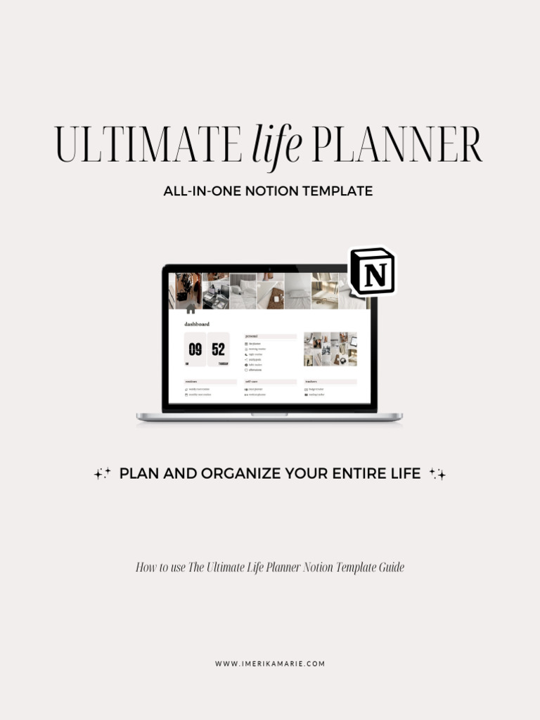 The ultimate life planner notion template guide pdf cyberspace