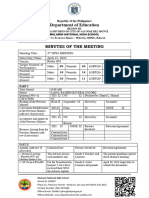 Minutes For 4th Hpta Meeting 04-15-24