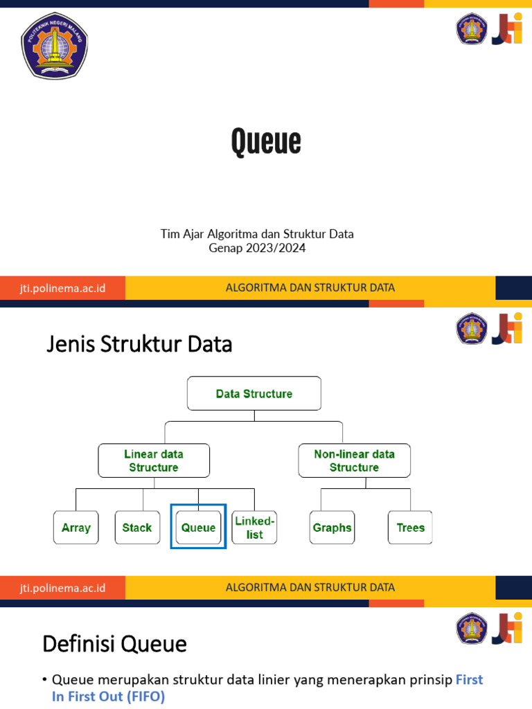 Operasi Dequeue dan Enqueue pada Queue | PDF | Metode & Bahan Ajar ...