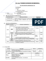 Plan de Sesion de Aprendizaje #01