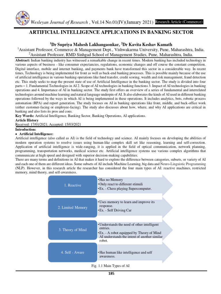 Artificial Intelligence Applications in | PDF | Artificial Intelligence ...