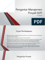 P02 Pengantar Manajemen Proyek SI