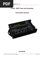 Controller LED RGB programmabile nel tempo TC420 TC421 DC12V/24V 5 canali Usca totale Controller LED programmabile con anodo comune 20A  39