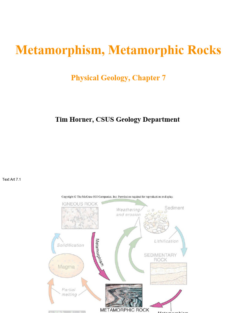 Chapter 7 Metamorphic Rocks | PDF | Science & Mathematics