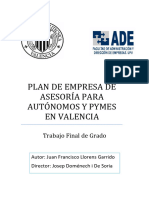LLORENS - Plan de empresa de asesoría para autónomos y pymes en Valencia