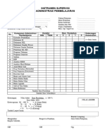 Instrumen Supervisi Administrasi Pembela