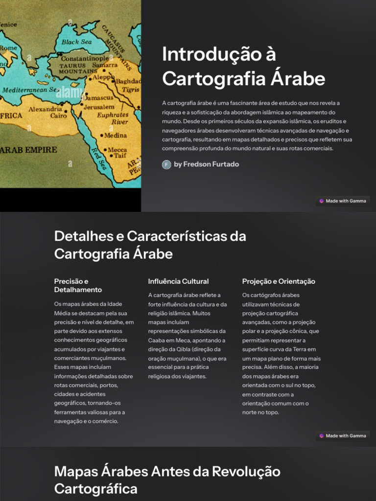 Cartografia Árabe: História e Impacto | PDF | Cartografia | Mapa