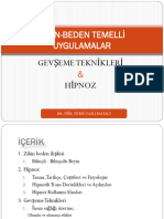 Gevşeme Teknikleri Ve Hipnoz