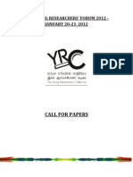 YRF 2012 Call for Papers