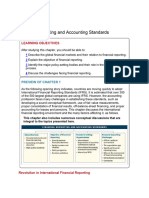 1 Financial Reporting and Accounting Standards: Learning Objectives