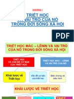 01CHƯƠNG 1 - - - TRIẾT HỌC VÀ VẤN ĐỀ CƠ BẢN CỦA TRIẾT HỌC P1