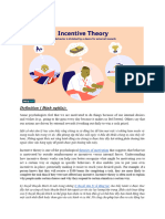 Incentive Theory Work