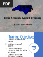 Patroling or Roving Inspection | PDF | Security Guard | Emergency