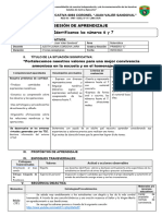 SESION DE MATEMATICA LOS NÚMEROS 6 y 7