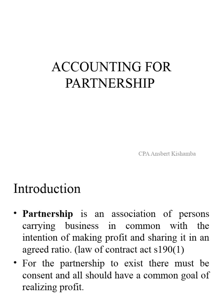 Partnership Accounting Essentials Guide | PDF | Goodwill (Accounting ...