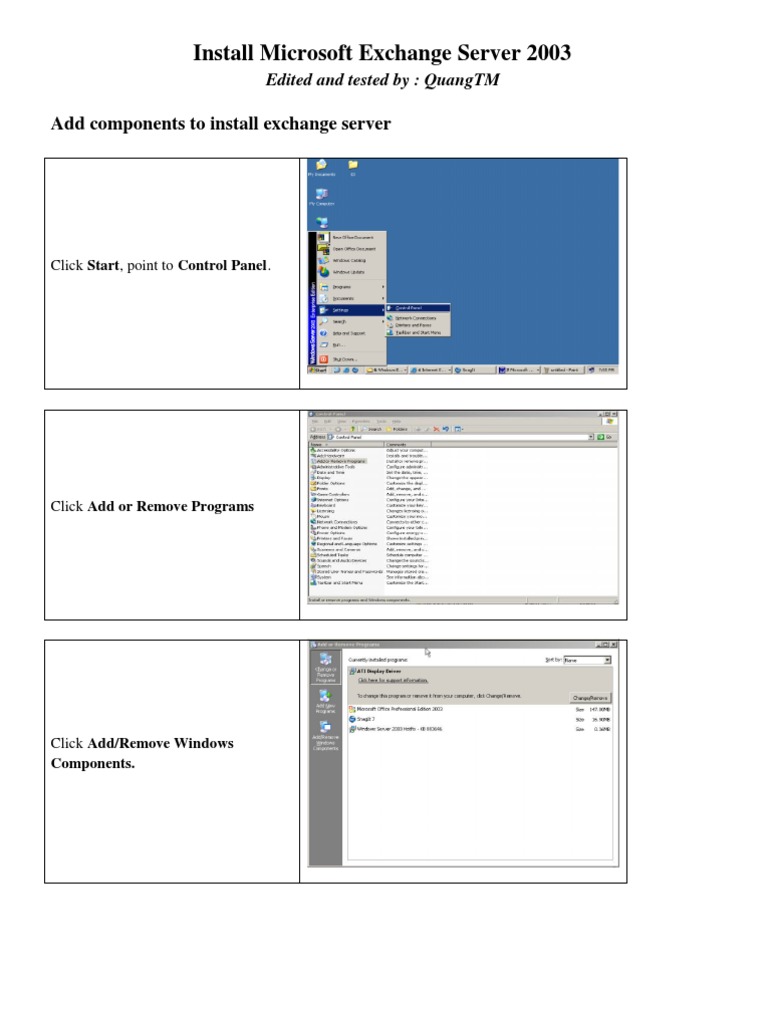 Installing Microsoft Exchange 2003 | PDF | Internet Information ...