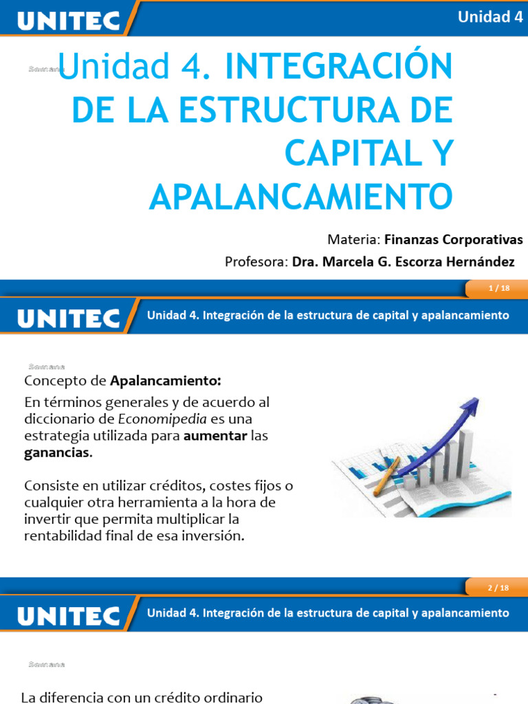 Estructura de Capital y Apalancamiento | PDF | Apalancamiento (Finanzas ...