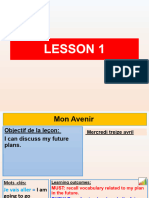 Unit 1 - Mon Avenir - Lesson 1