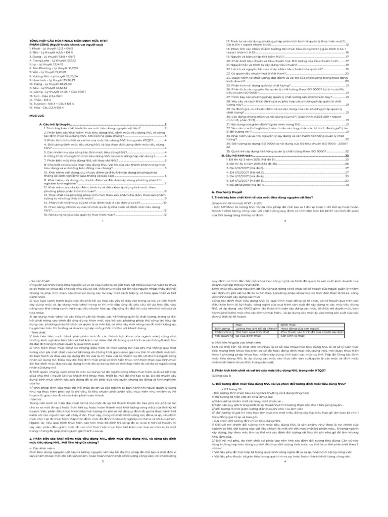 (Bản In) VQMT - ĐỊNH MỨC KTKT | PDF