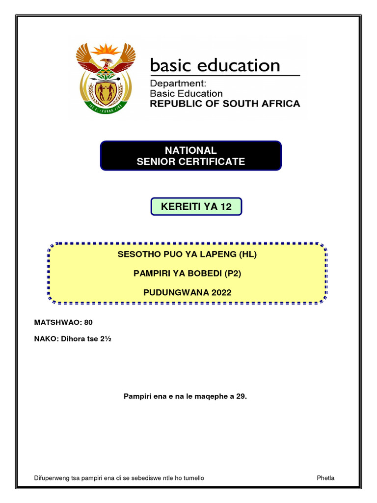 English Hl P2 November 2023 Babies