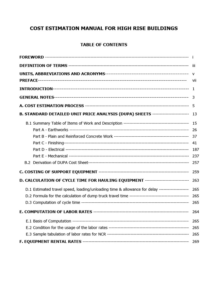 DO 028 s2019 Cost Estimation Manual For High Rise Buildings 3 PDF