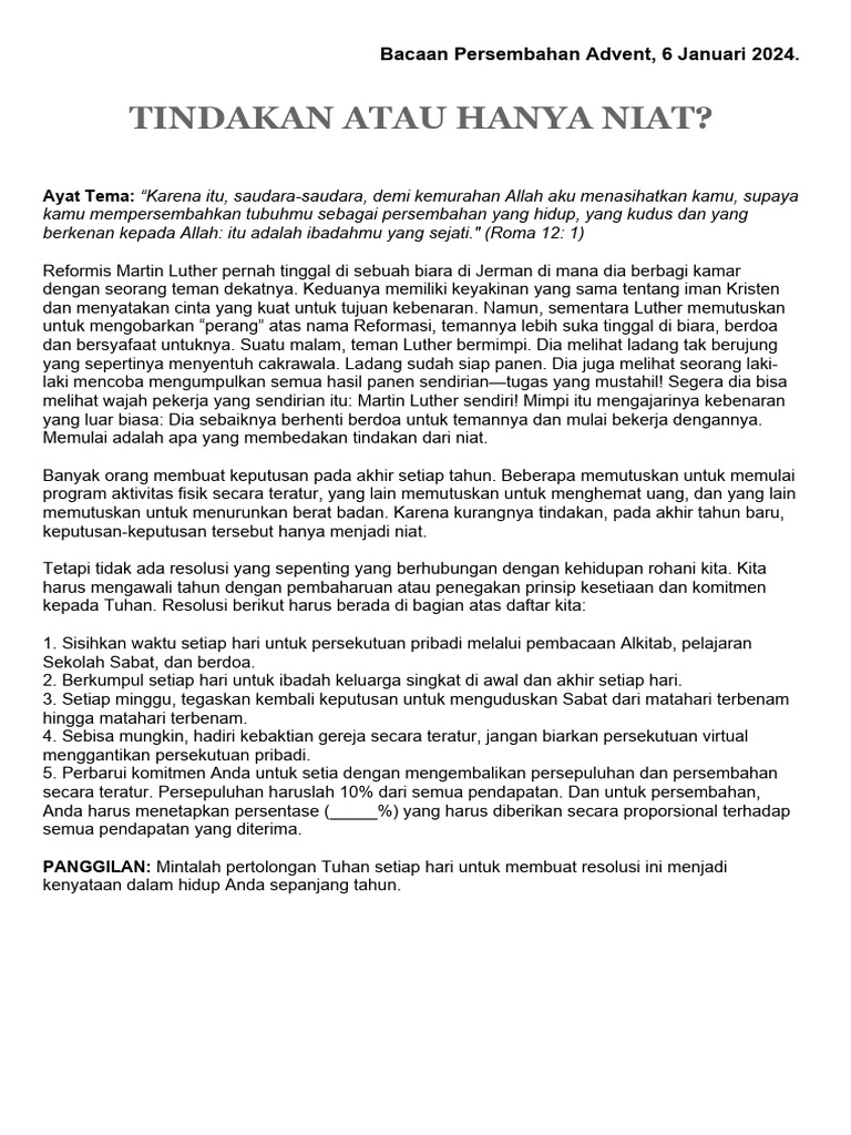 Bacaan Misa Advent III Tahun A 14 Desember 2025