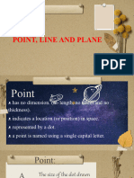 Point, Line and Plane