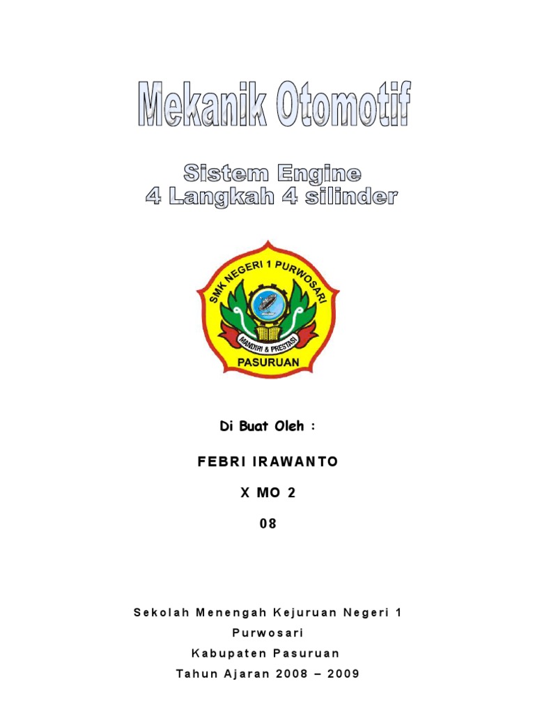 Makalah Otomotif Sistem Engine 4 Langkah 4 Silinder
