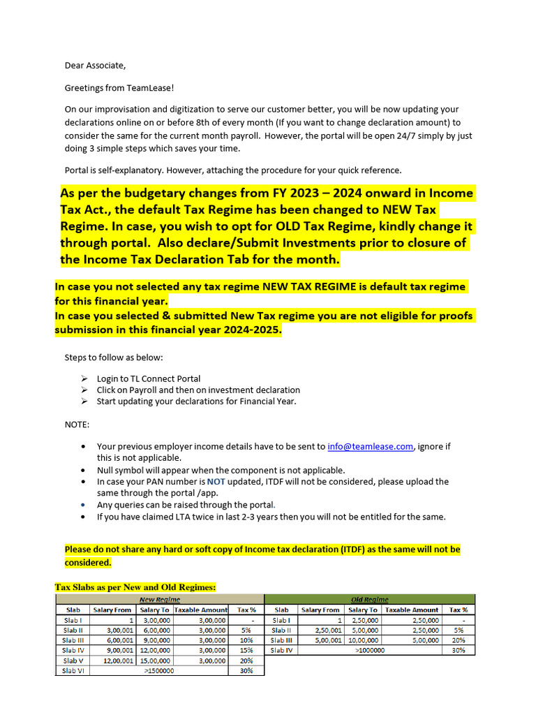 ITDF Process 2024-2025 New | PDF | Taxes | Payroll Tax
