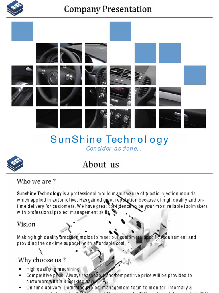 Precision Molds and Injection Molding Services | PDF | Industrial ...