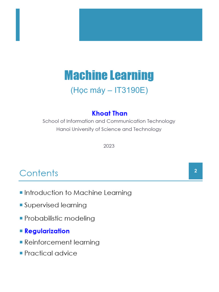 Understanding Machine Learning Concepts | PDF | Statistical Inference ...