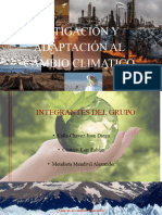 Mitigación y Adaptación Al Cambio Climatico