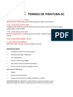 Termas de Piratuba-Sc: 1º DIA: (22/05/2024) QUARTA-FEIRA