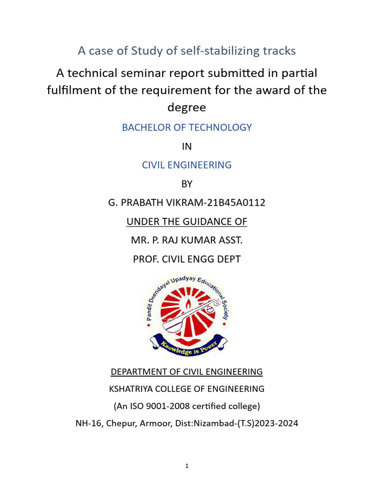 Original Self Stabilizing Track PDF Rail Transport