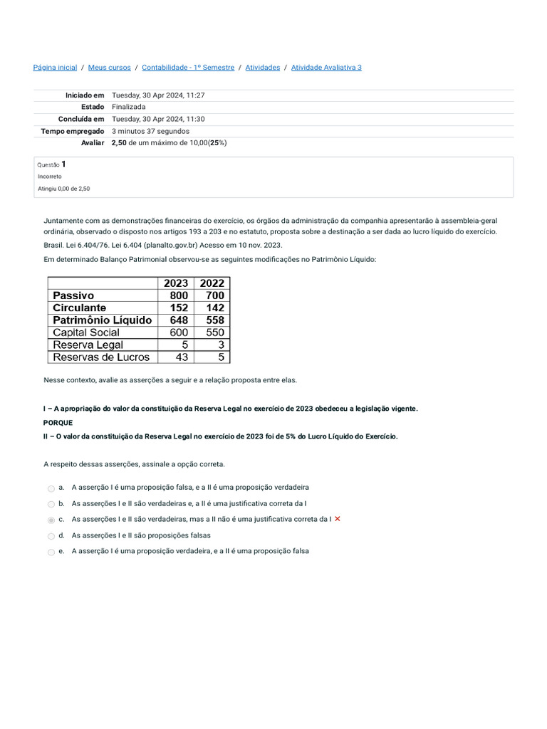 Atividade Avaliativa 3 Revisão Da Tentativa EAD FATEC 20241