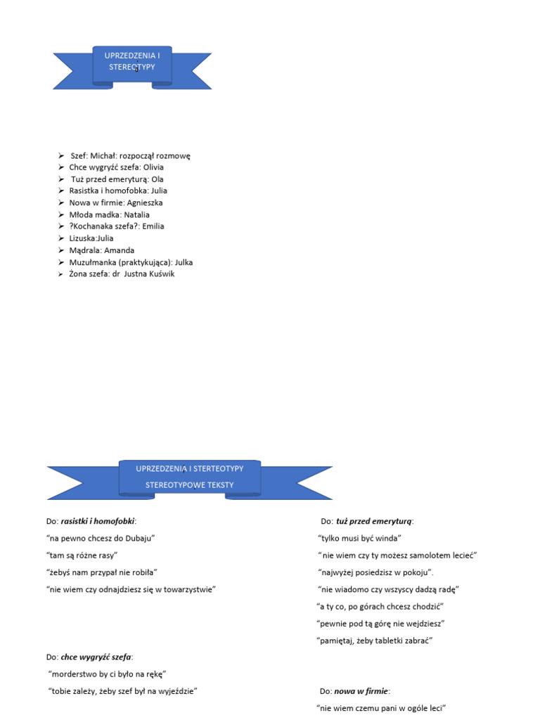Stereotypy i uprzedzenia 1 pdf