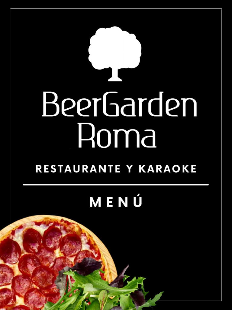 Menu Beer Garden Roma PDF