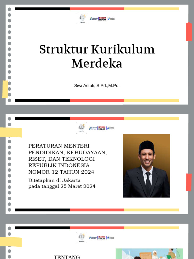 Struktur Kurikulum Merdeka 2024 | PDF | Ilmu Sosial | Agama & Spiritualitas