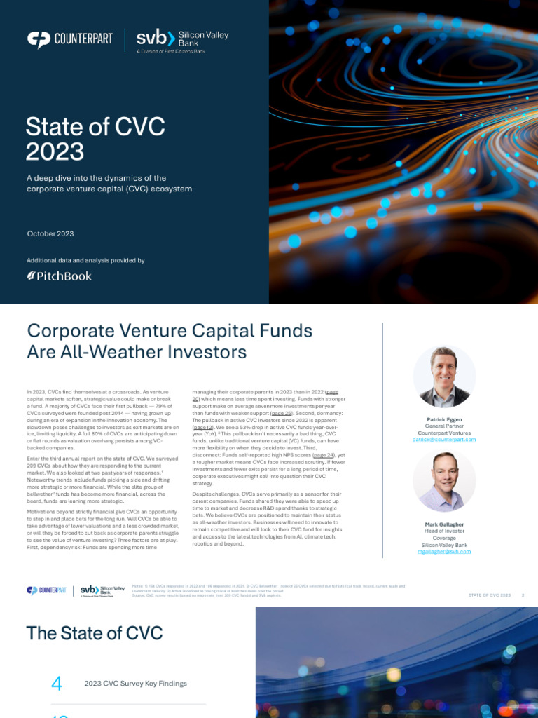 State of CVC Report 2023 | Download Free PDF | Venture Capital ...