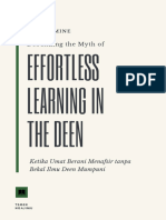 Debunking The Myth of Effortless Learning in The Deen