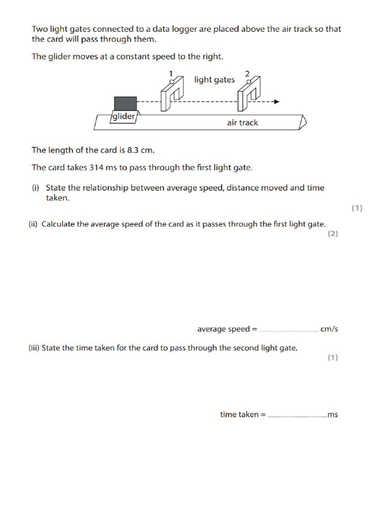 (F4K) Average Speed Calculation (Question) PDF