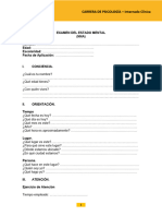 Esquema Evaluación Del Estado Mental (Nna)