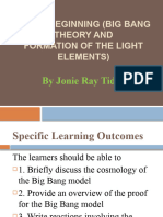 Big Bang Theory and The Formation of The Light Elements