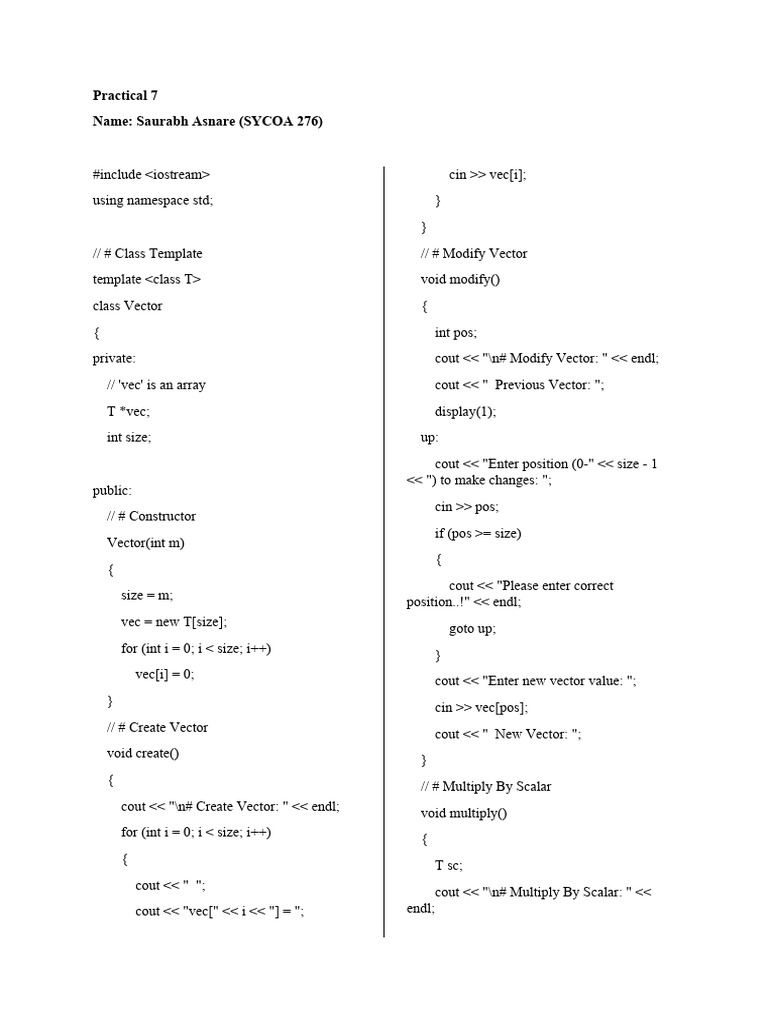 Practical 7 | PDF | Software Engineering | Object (Computer Science)