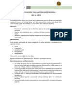 Bases Del Concurso para La Feria Gastronomica 2024